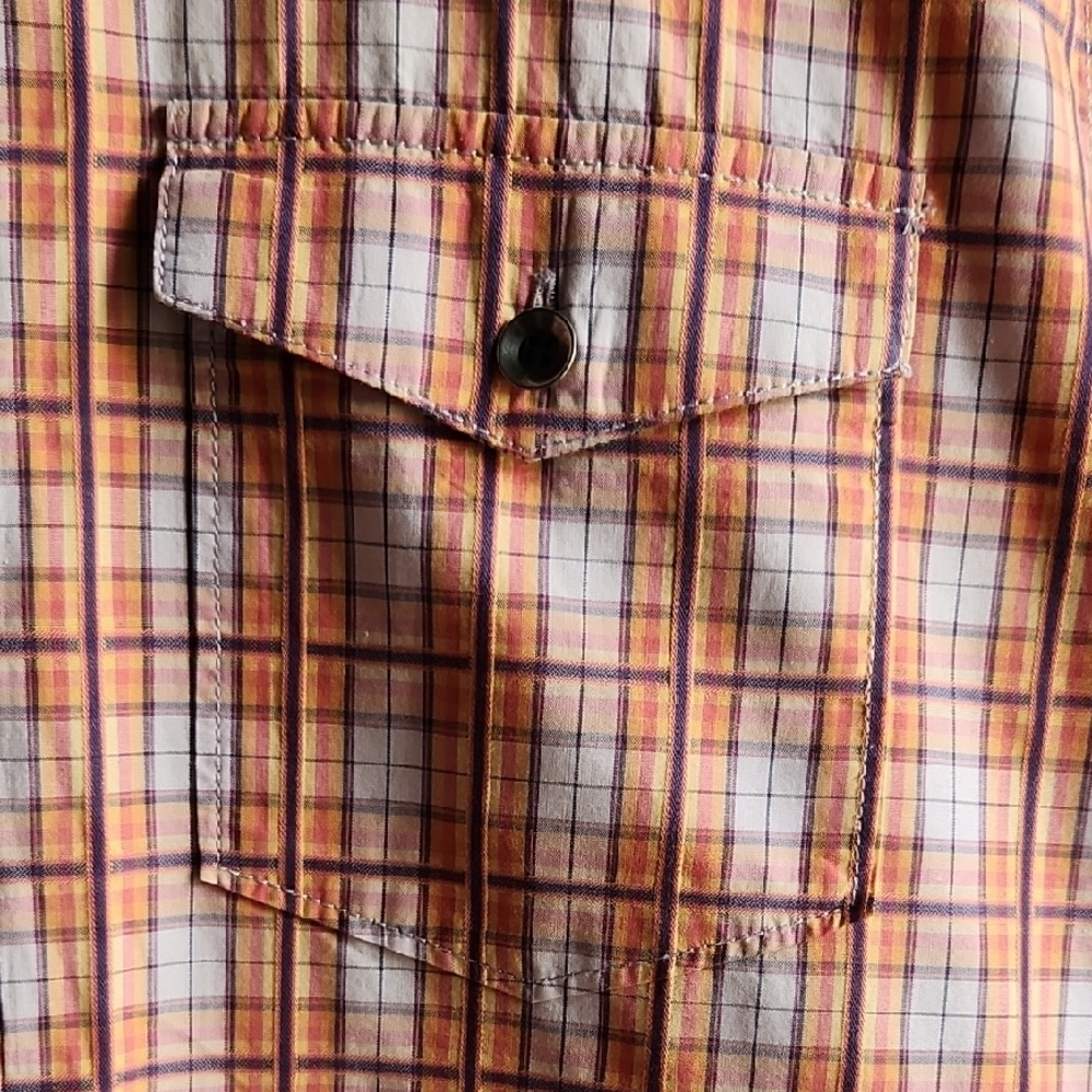 Tommy‎ Bahama Men's Orange Plaid Shirt | Sz: Med - Picture 5 of 16